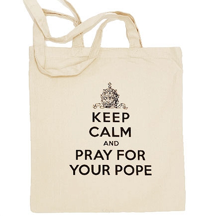 torba „Keep Calm and Pray for Your Pope”
